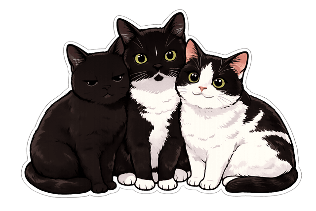 糊糊、小黑和小白